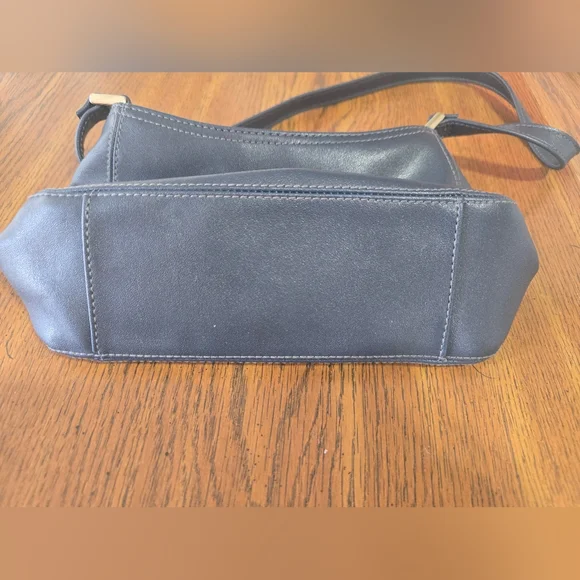 Vintage 90s Liz Claiborne Small Blue Leather Shoulder Bag Purse RARE FIND-EUC - Picture 6 of 11